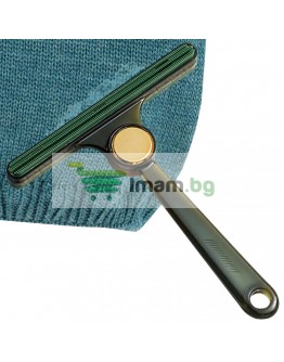 Четка за почистване на котешки и кучешки косми от дрехи и килими двустранна